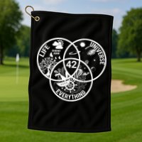 42 The Answer To Life The Universe And Everything Gift Golf Towel
