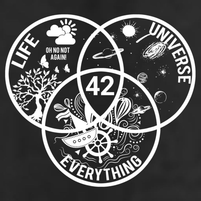 42 The Answer To Life The Universe And Everything Gift Golf Towel