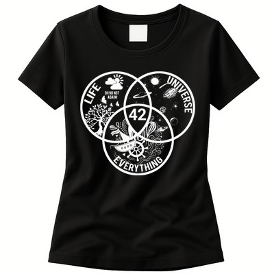 42 The Answer To Life The Universe And Everything Gift Womens T-Shirt