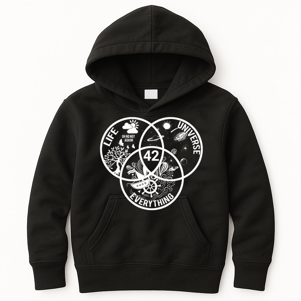 42 The Answer To Life The Universe And Everything Gift Kids Hoodie
