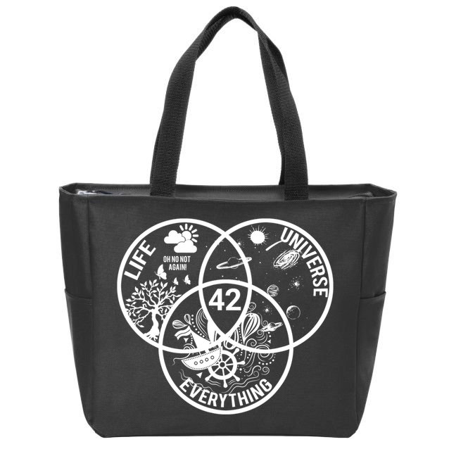 42 The Answer To Life The Universe And Everything Gift Zip Tote Bag