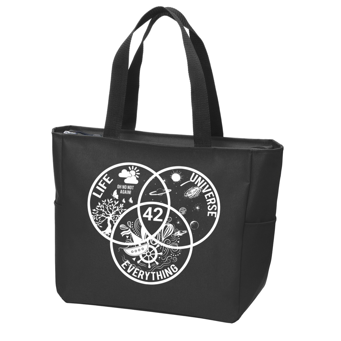 42 The Answer To Life The Universe And Everything Gift Zip Tote Bag