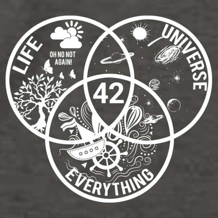 42 The Answer To Life The Universe And Everything Gift Vector Backpack