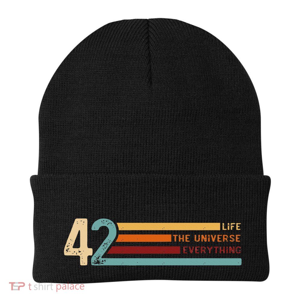 42 The Answer To Life The Universe And Everything Knit Cap Winter Beanie