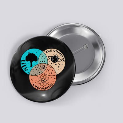 42 The Answer To Life Universe And Everything Astronomer Button