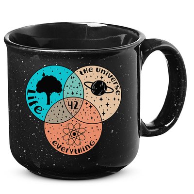 42 The Answer To Life Universe And Everything Astronomer 15oz Campfire Ceramic Mug