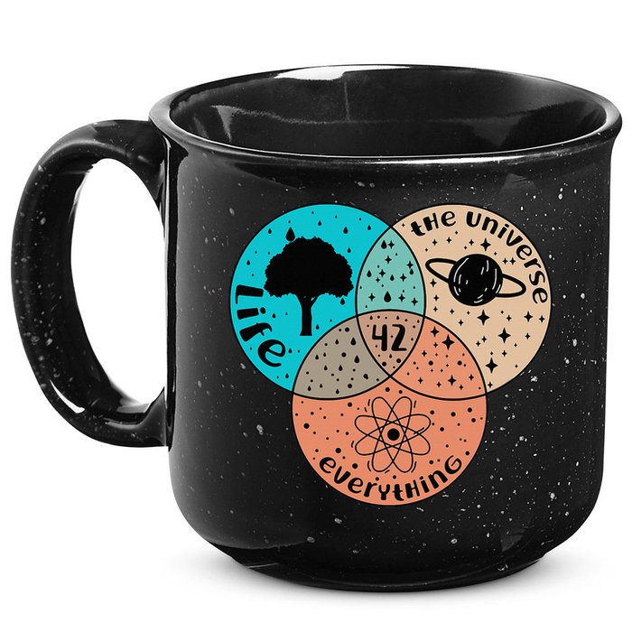 42 The Answer To Life Universe And Everything Astronomer 15oz Campfire Ceramic Mug