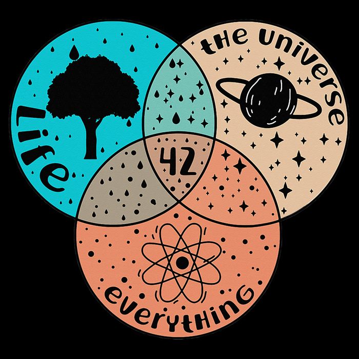 42 The Answer To Life Universe And Everything Astronomer 16 in Basic Backpack