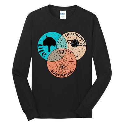 42 The Answer To Life Universe And Everything Astronomer Tall Long Sleeve T-Shirt