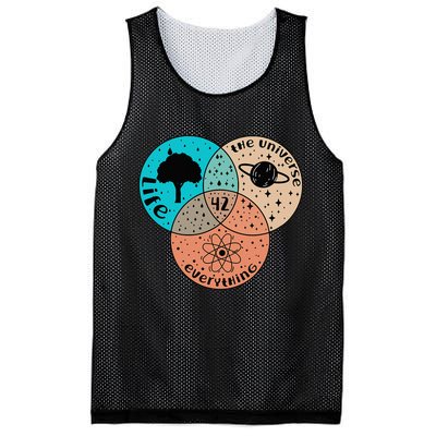 42 The Answer To Life Universe And Everything Astronomer Mesh Reversible Basketball Jersey Tank