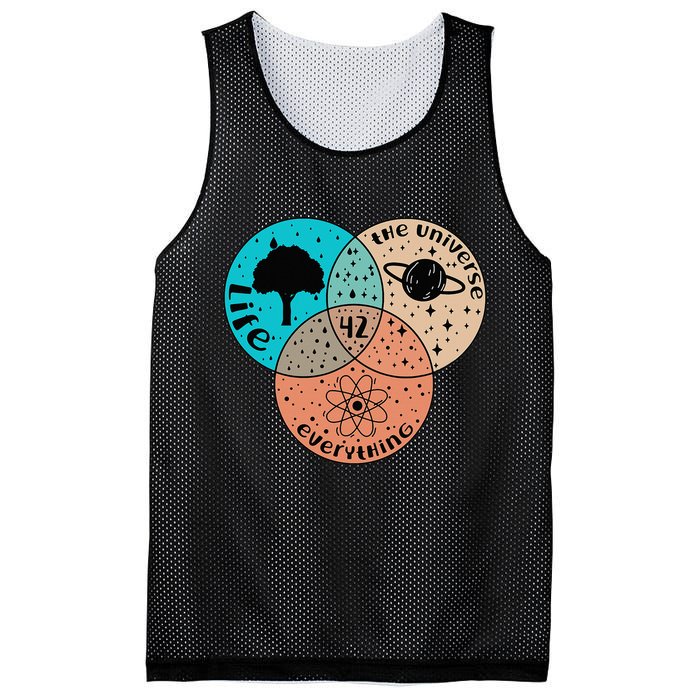 42 The Answer To Life Universe And Everything Astronomer Mesh Reversible Basketball Jersey Tank