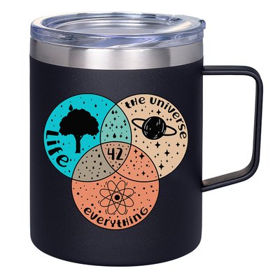 42 The Answer To Life Universe And Everything Astronomer 12oz Stainless Steel Coffee Mug