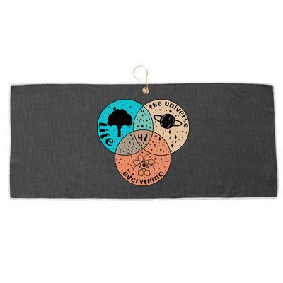 42 The Answer To Life Universe And Everything Astronomer Large Microfiber Waffle Golf Towel