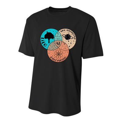 42 The Answer To Life Universe And Everything Astronomer Youth Performance Sprint T-Shirt