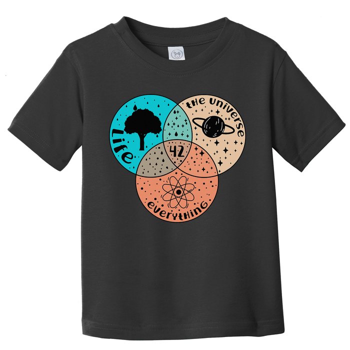 42 The Answer To Life Universe And Everything Astronomer Toddler T-Shirt