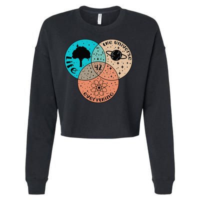 42 The Answer To Life Universe And Everything Astronomer Cropped Pullover Crew