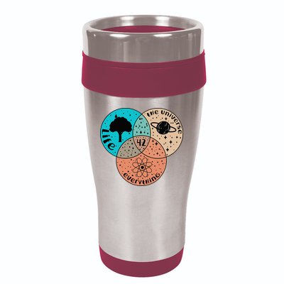 42 The Answer To Life Universe And Everything Astronomer 16oz Travel Tumbler