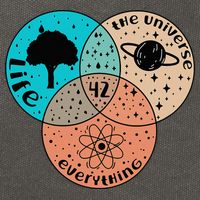 42 The Answer To Life Universe And Everything Astronomer Cotton Canvas Backpack