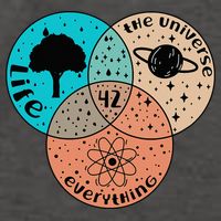 42 The Answer To Life Universe And Everything Astronomer Vector Backpack