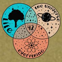 42 The Answer To Life Universe And Everything Astronomer Garment-Dyed Women's Muscle Tee