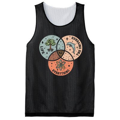 42 The Answer To Life Universe And Everything Astronomer Mesh Reversible Basketball Jersey Tank