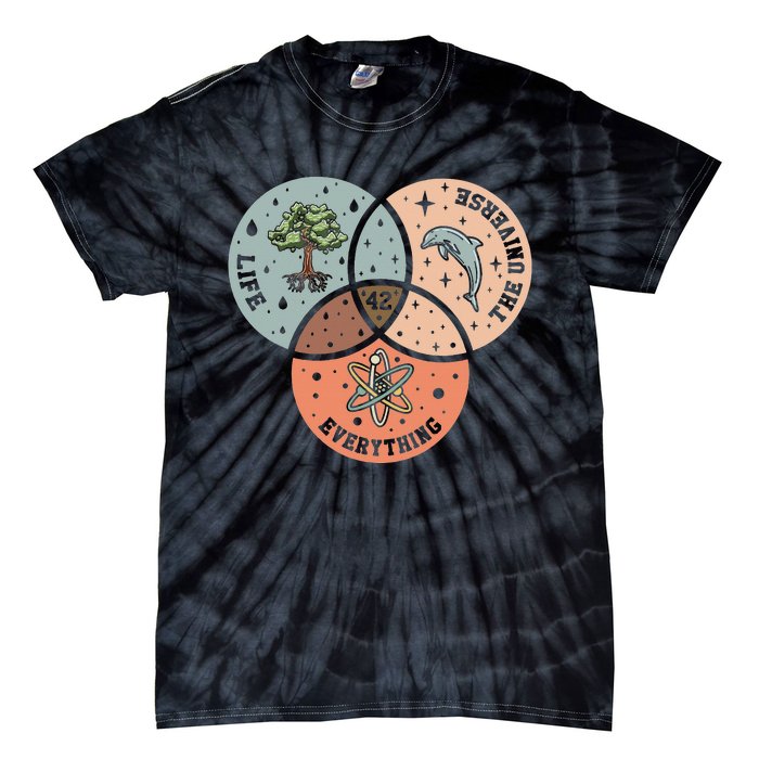 42 The Answer To Life Universe And Everything Astronomer Tie-Dye T-Shirt