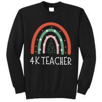 4k Teacher Christmas Rainbow Sweatshirt