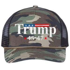 4547 Trump Gift Retro Rope Trucker Hat Cap