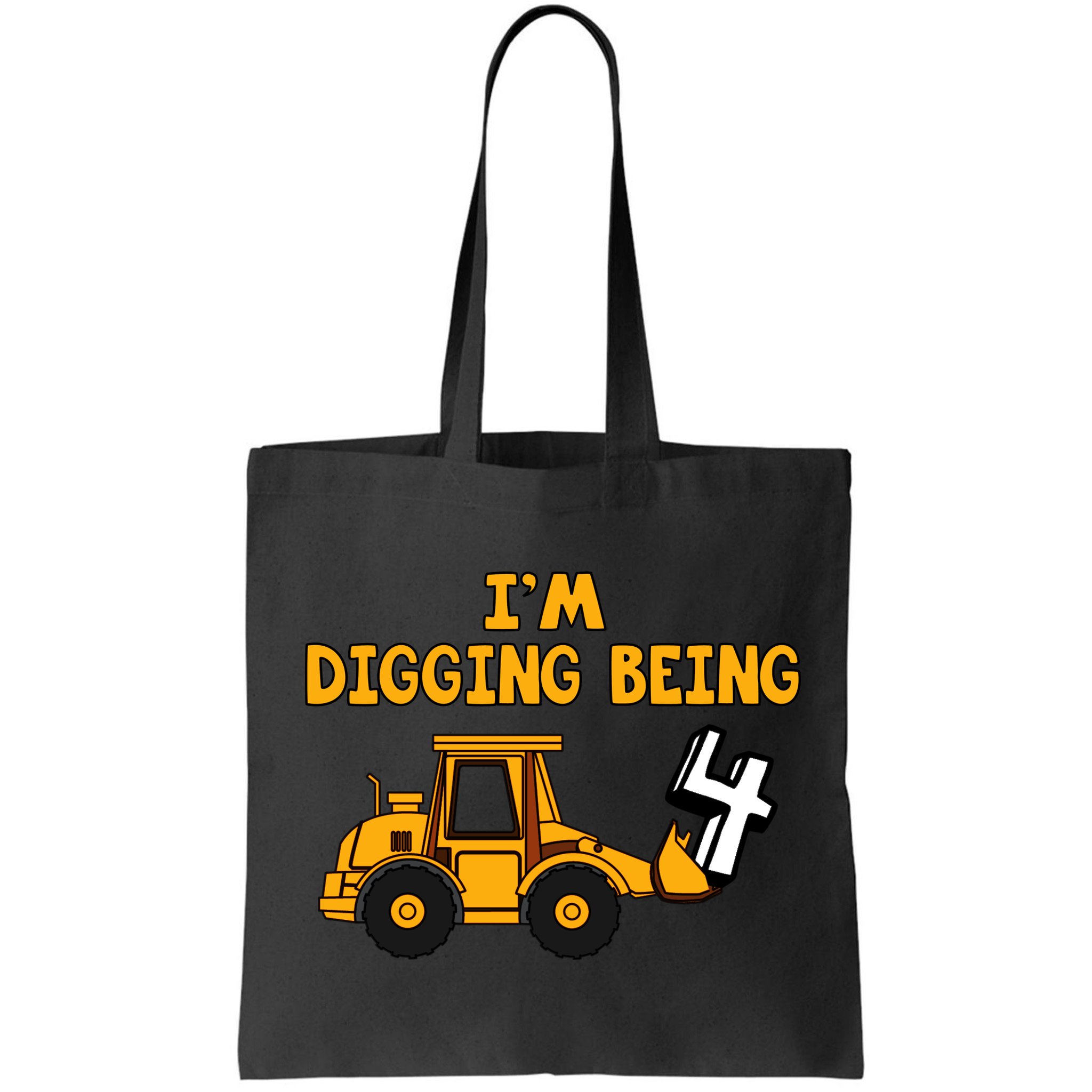 4th Birthday I'm Digging Being Four Bag