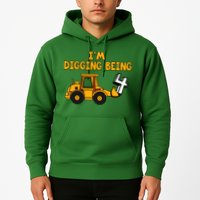 4th Birthday I'm Digging Being Four Hoodie