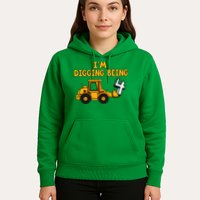 4th Birthday I'm Digging Being Four Hoodie