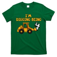 4th Birthday I'm Digging Being Four T-Shirt