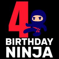 4th Birthday Ninja  V-Neck T-Shirt