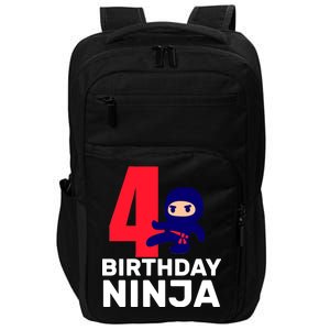 4th Birthday Ninja  Impact Tech Backpack