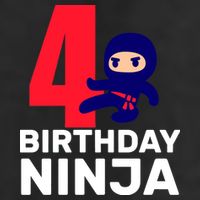4th Birthday Ninja  Adult Drive Performance Visor