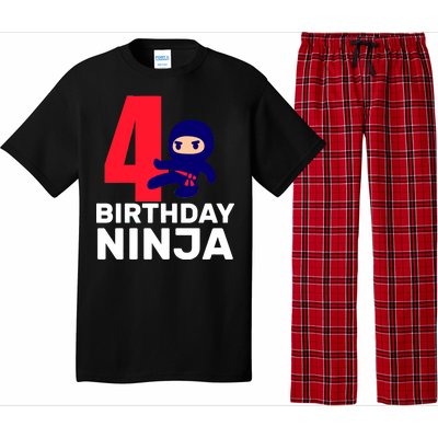 4th Birthday Ninja  Pajama Set