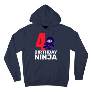 4th Birthday Ninja  Hoodie