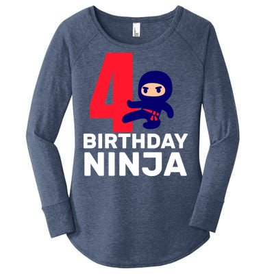 4th Birthday Ninja  Women's Perfect Tri Tunic Long Sleeve Shirt