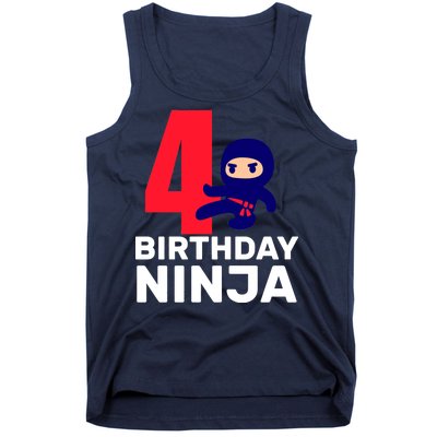 4th Birthday Ninja  Tank Top