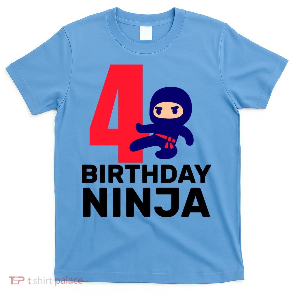 4th Birthday Ninja  T-Shirt
