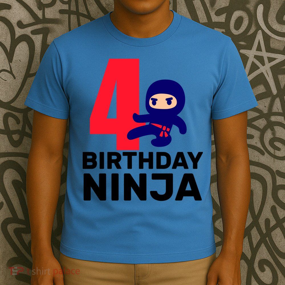 4th Birthday Ninja  T-Shirt