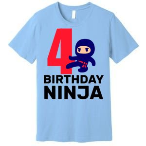 4th Birthday Ninja  Premium T-Shirt