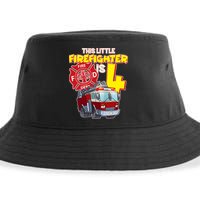 4th Birthday This Little Firefighter Is Four Sustainable Bucket Hat