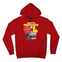 4th Birthday This Little Firefighter Is Four Hoodie