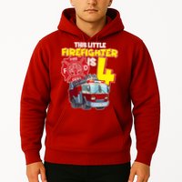 4th Birthday This Little Firefighter Is Four Hoodie