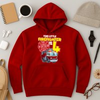 4th Birthday This Little Firefighter Is Four Hoodie