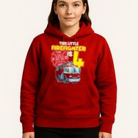 4th Birthday This Little Firefighter Is Four Hoodie
