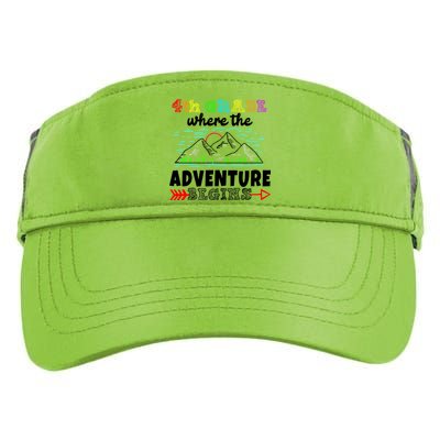 4th Grade Is Where The Adventure Begins  Adult Drive Performance Visor