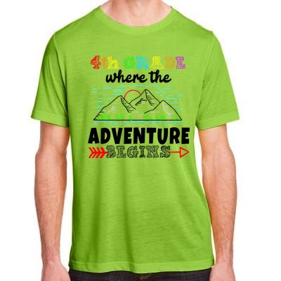 4th Grade Is Where The Adventure Begins  Adult ChromaSoft Performance T-Shirt