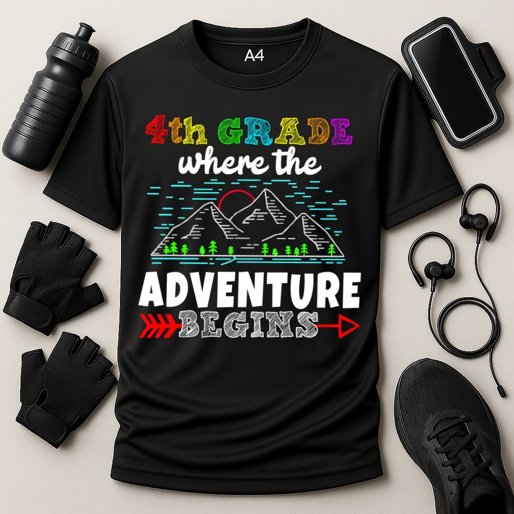 4th Grade Is Where The Adventure Begins  Performance Shirt